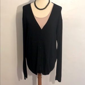 Black Cardigan Sweater